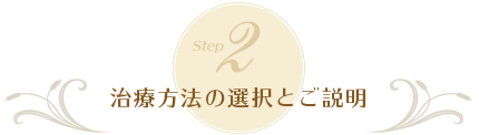 2.治療方法の選択とご説明