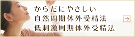 からだにやさしい自然周期体外受精法・低刺激周期体外受精法